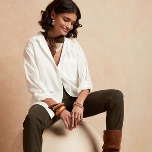 Banana Republic Oversized Cotton Shirt - Button Down